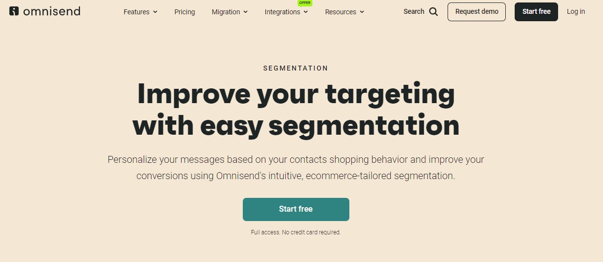omnisend segmentation