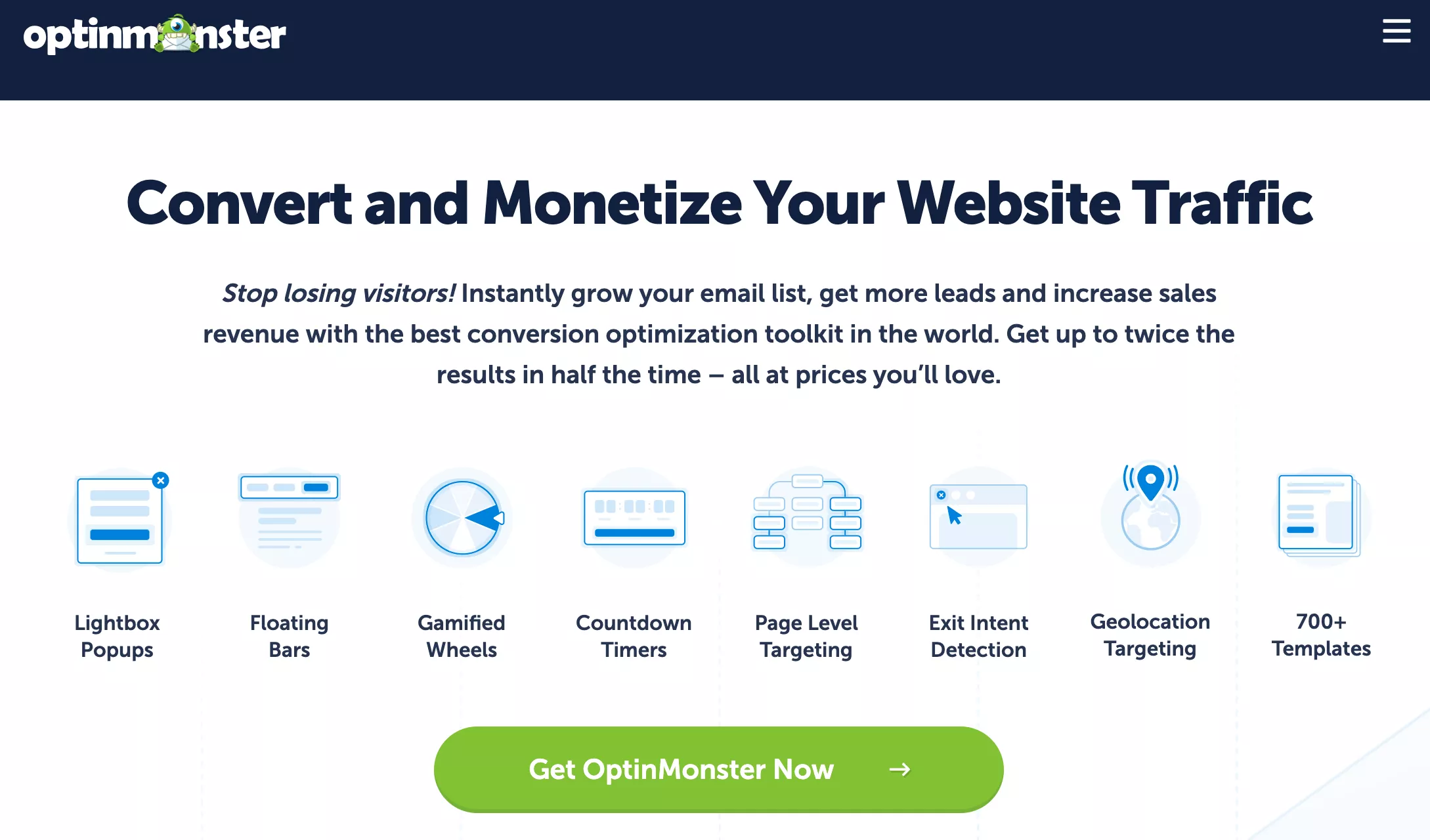 OptinMonster homepage