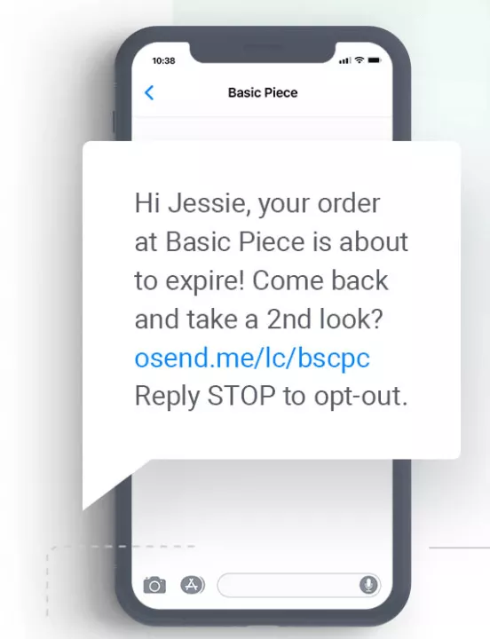 an example of a promotional message