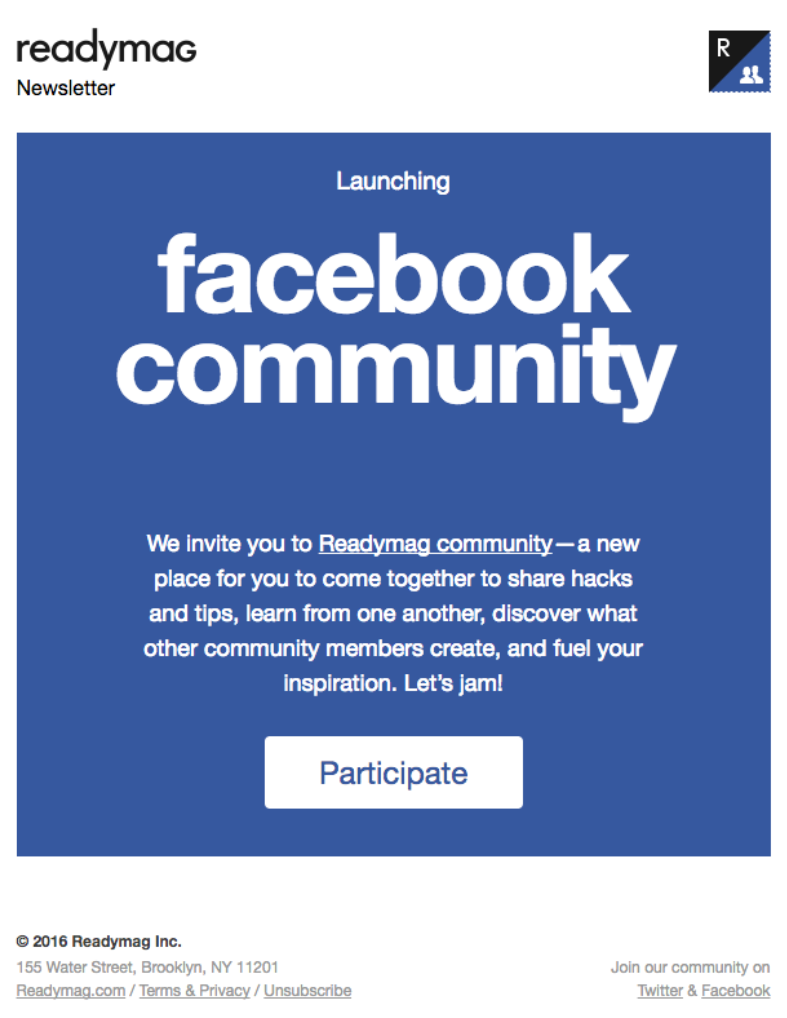 fb community email