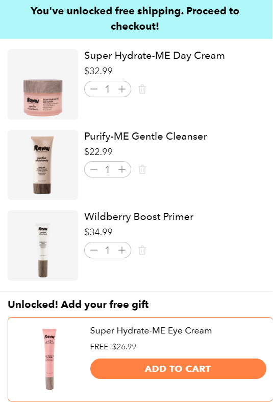 Cart abandonment popup