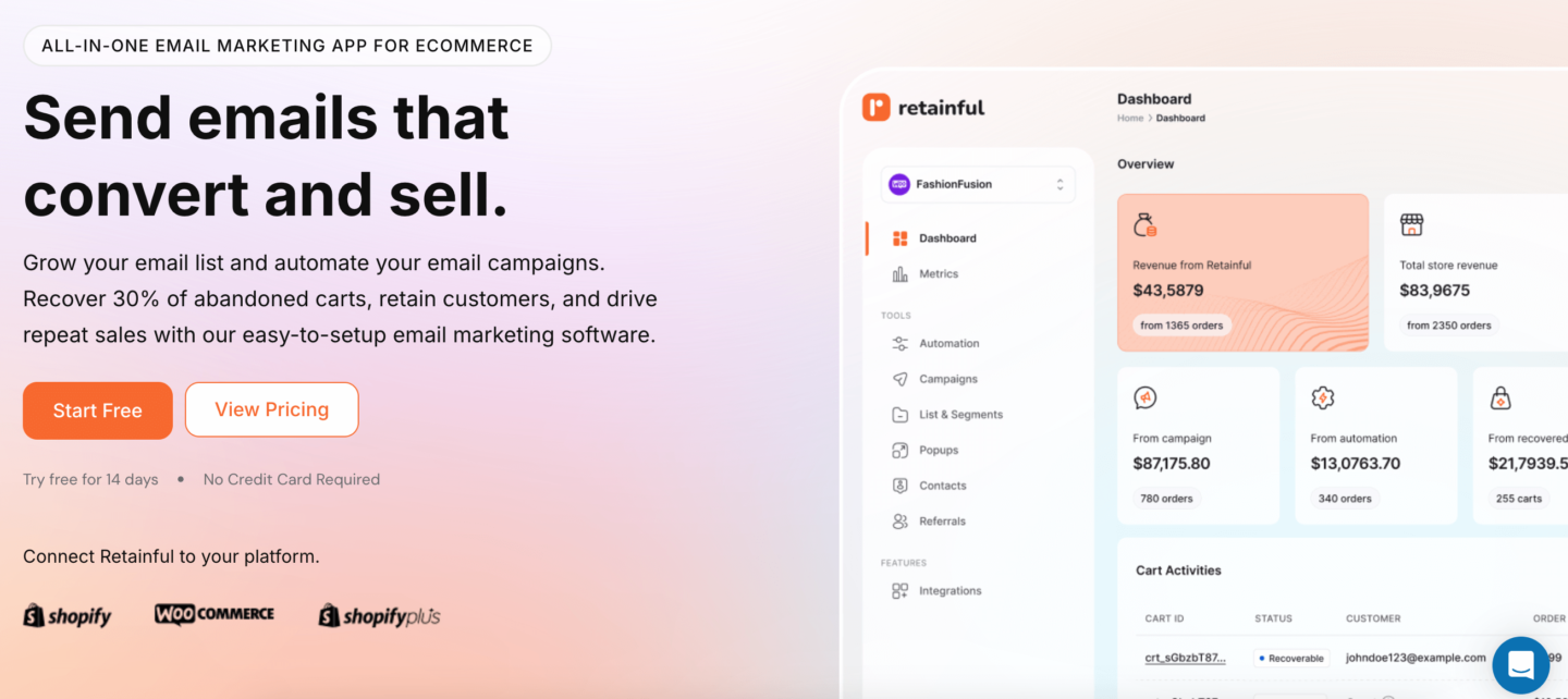 WordPress marketing automation plugin Retainful