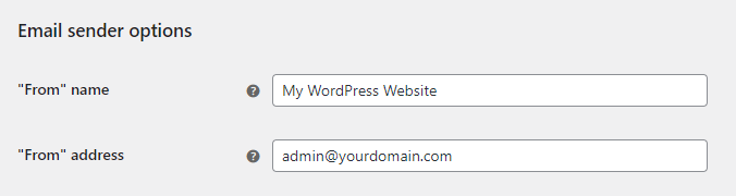 woocommerce not sending emails: sender options