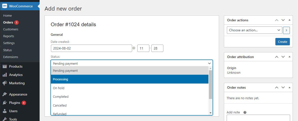 woocommerce not sending emails: sending a test email