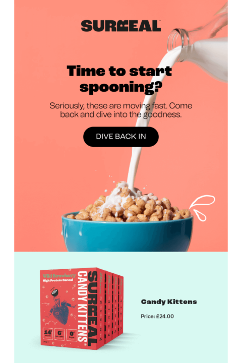 surreal re-engagement email