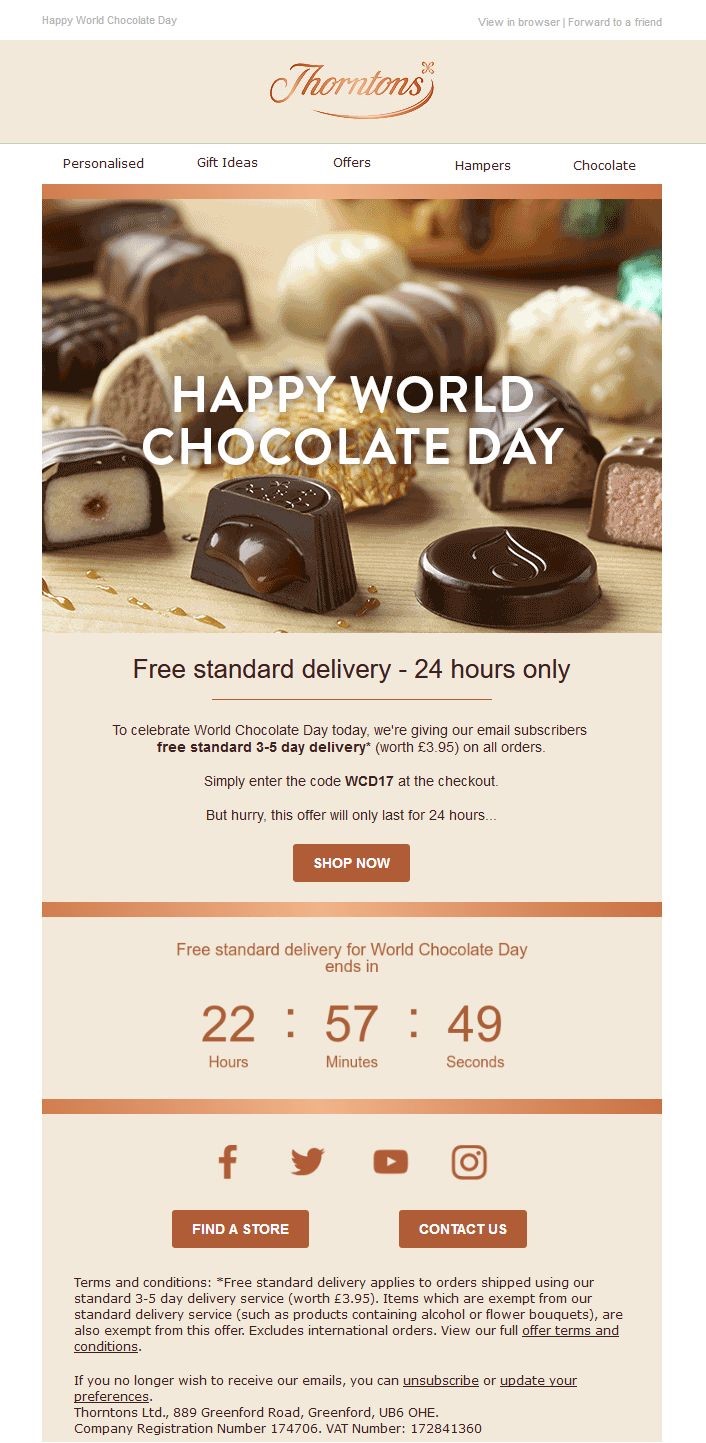 thorntons email