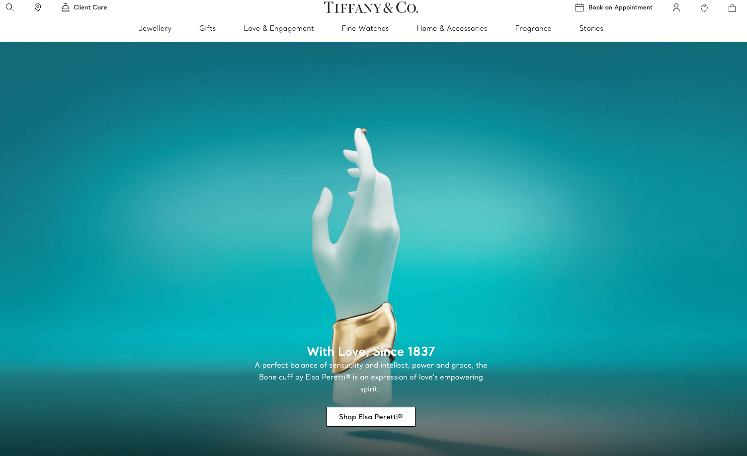 tiffany and co homepage