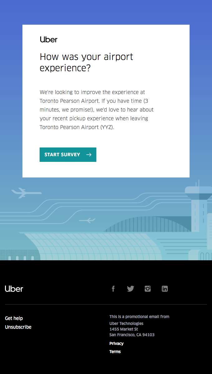 uber follow up email