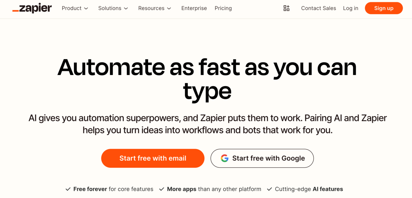 WordPress marketing automation plugin Zapier