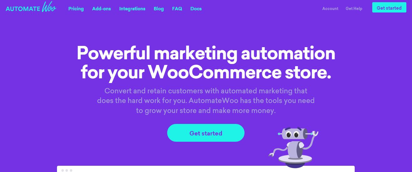 AutomateWoo homepage