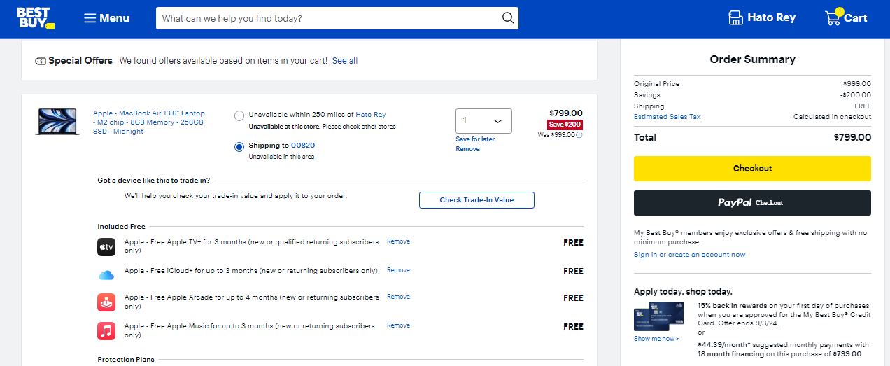 Add bundle offers to the checkout by Best Buy