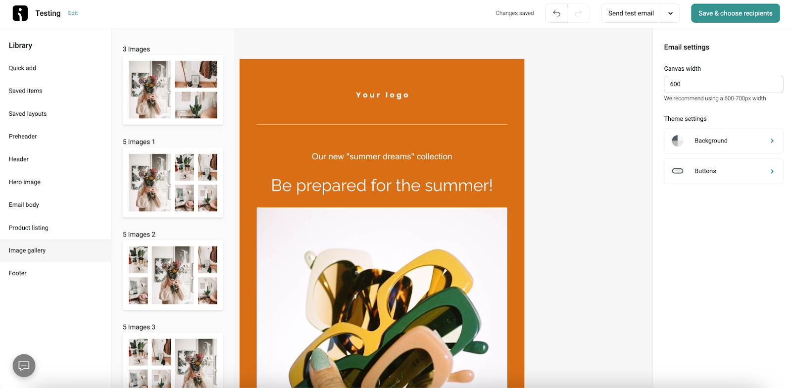 Woocommerce newsletter: template blocks