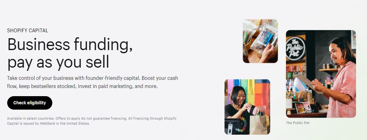 Shopify Capital review: Financing options