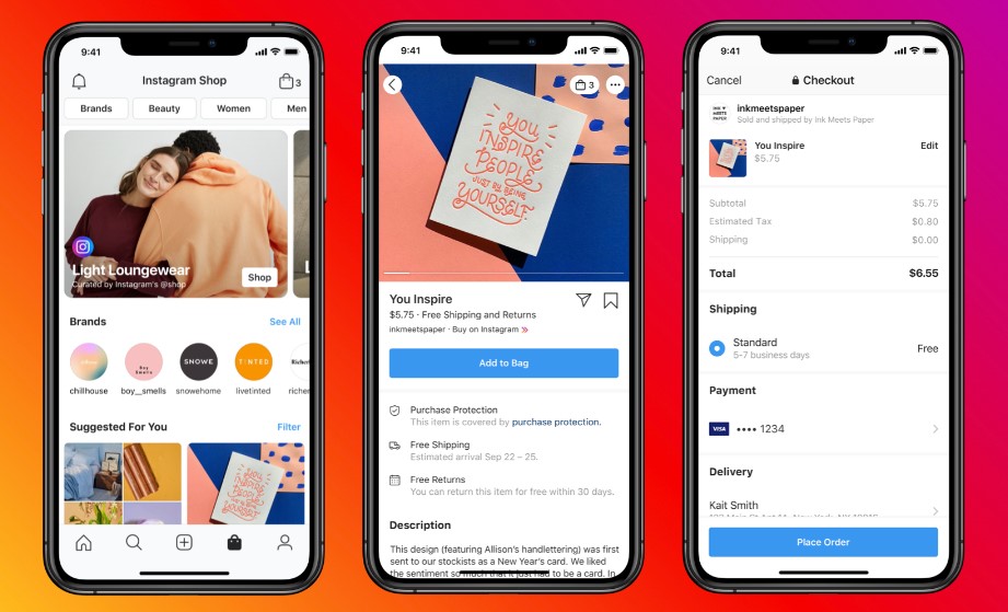social media shops