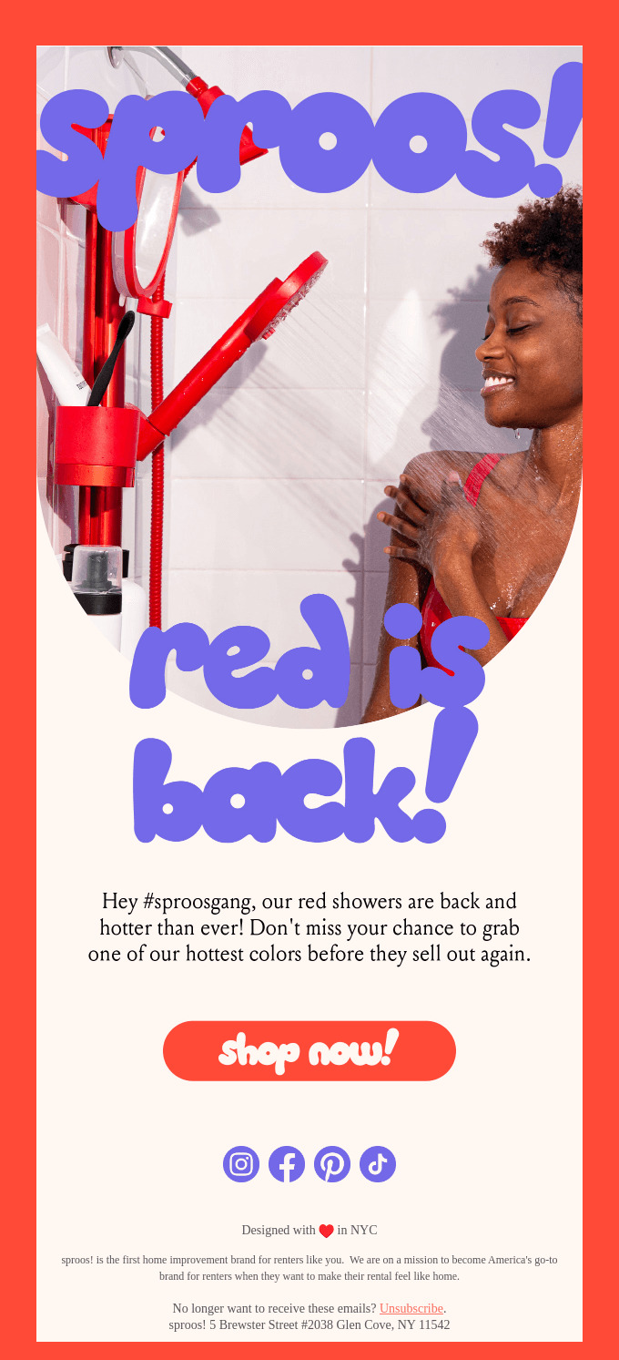 back-in-stock email by sproos