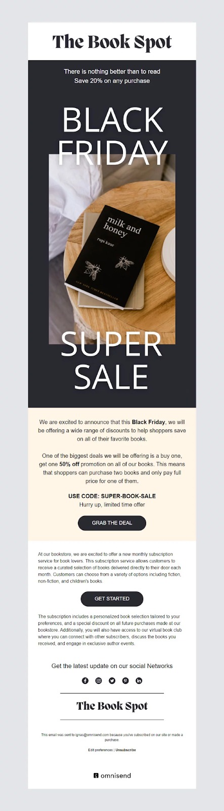 Black friday discounts template