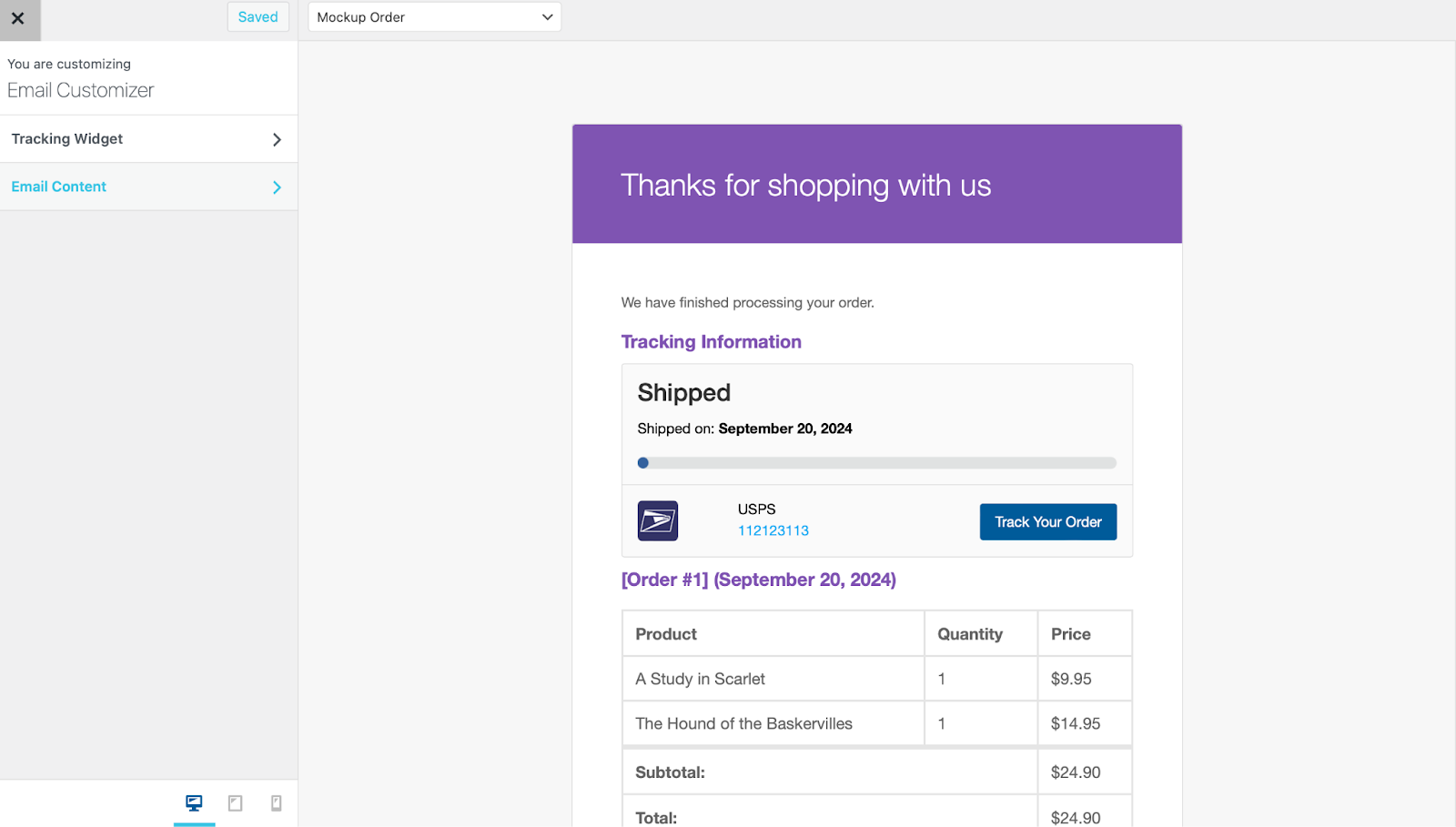 email customizer