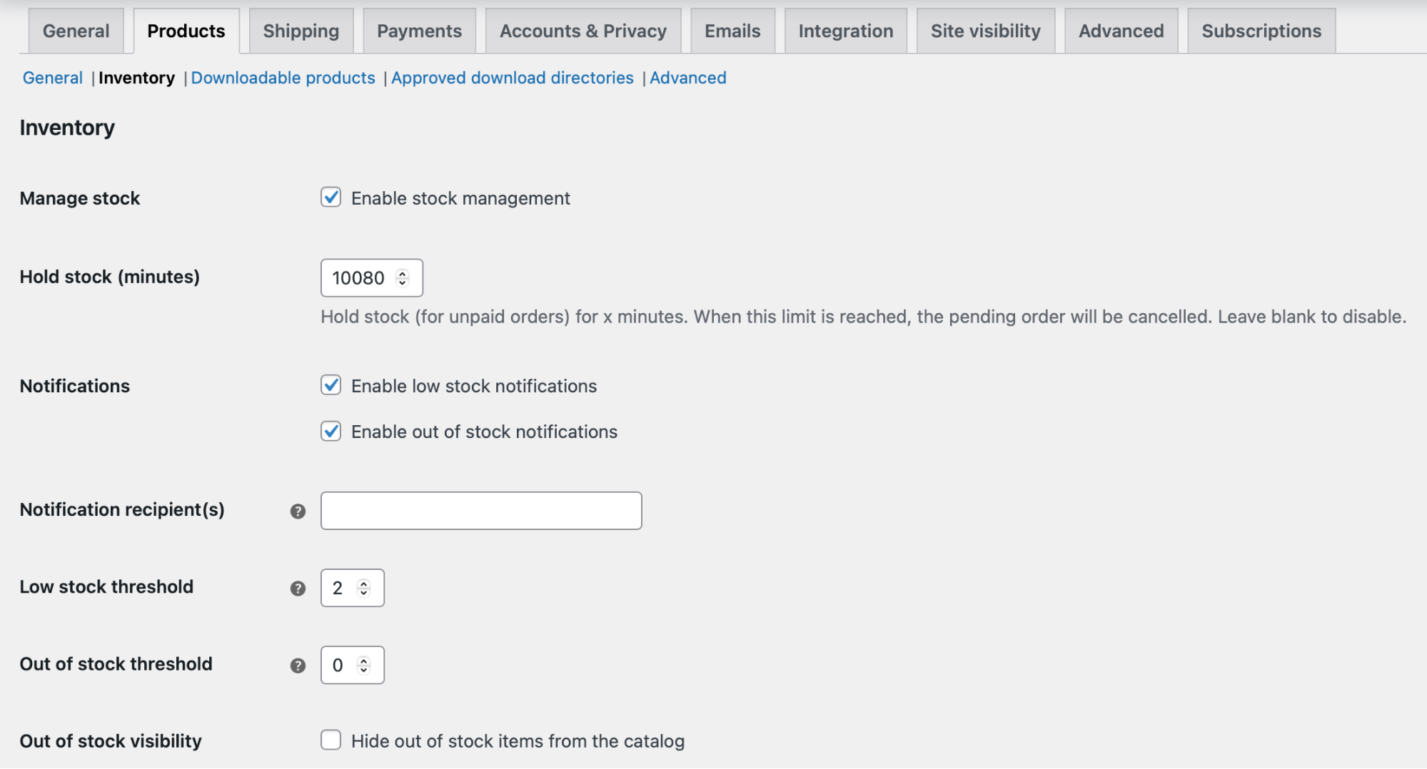 Enabling stock management across store
