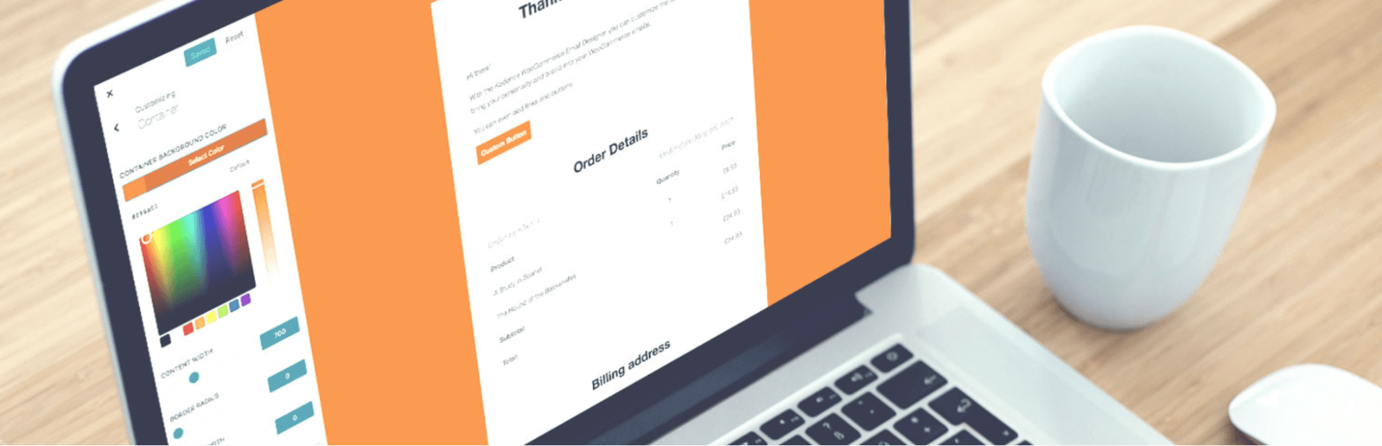 WooCommerce test email plugin: Kadence
