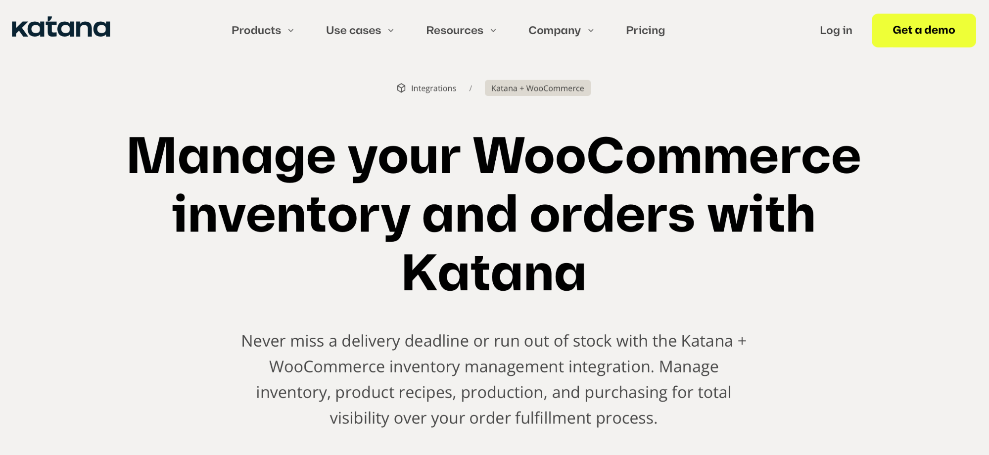 woocommerce inventory management: Katana