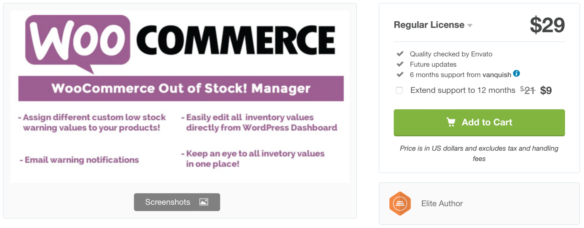 WooCommerce Out of Stock! Manager