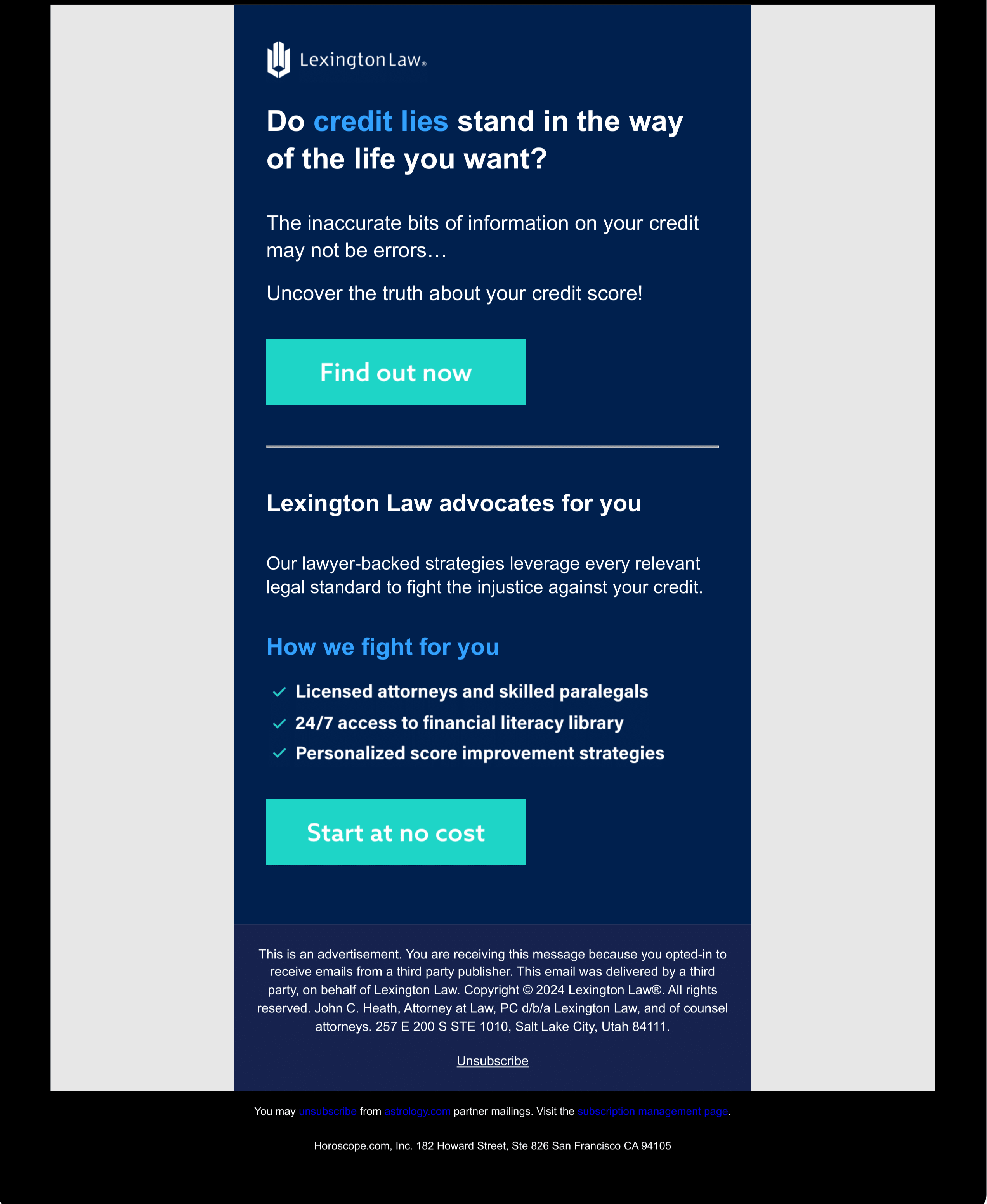 promotional email