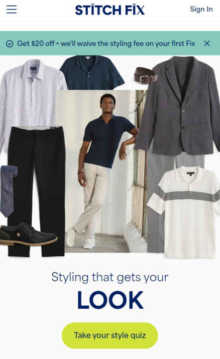 Stitch fix mobile