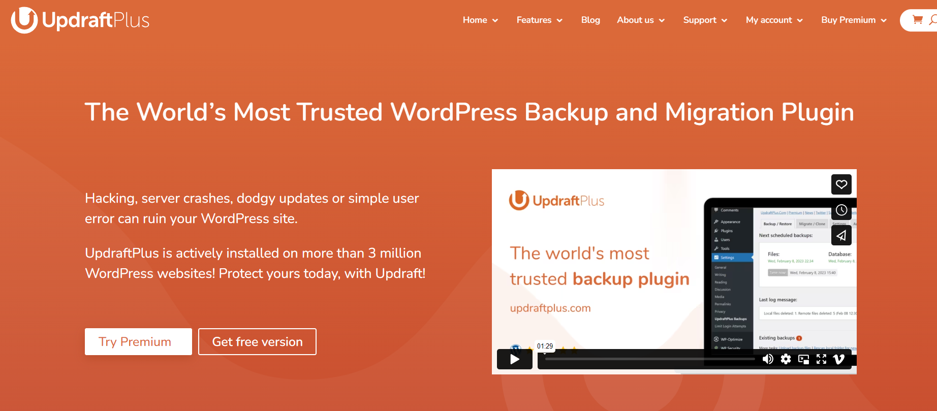 UpdraftPlus Best WordPress Backup plugin
