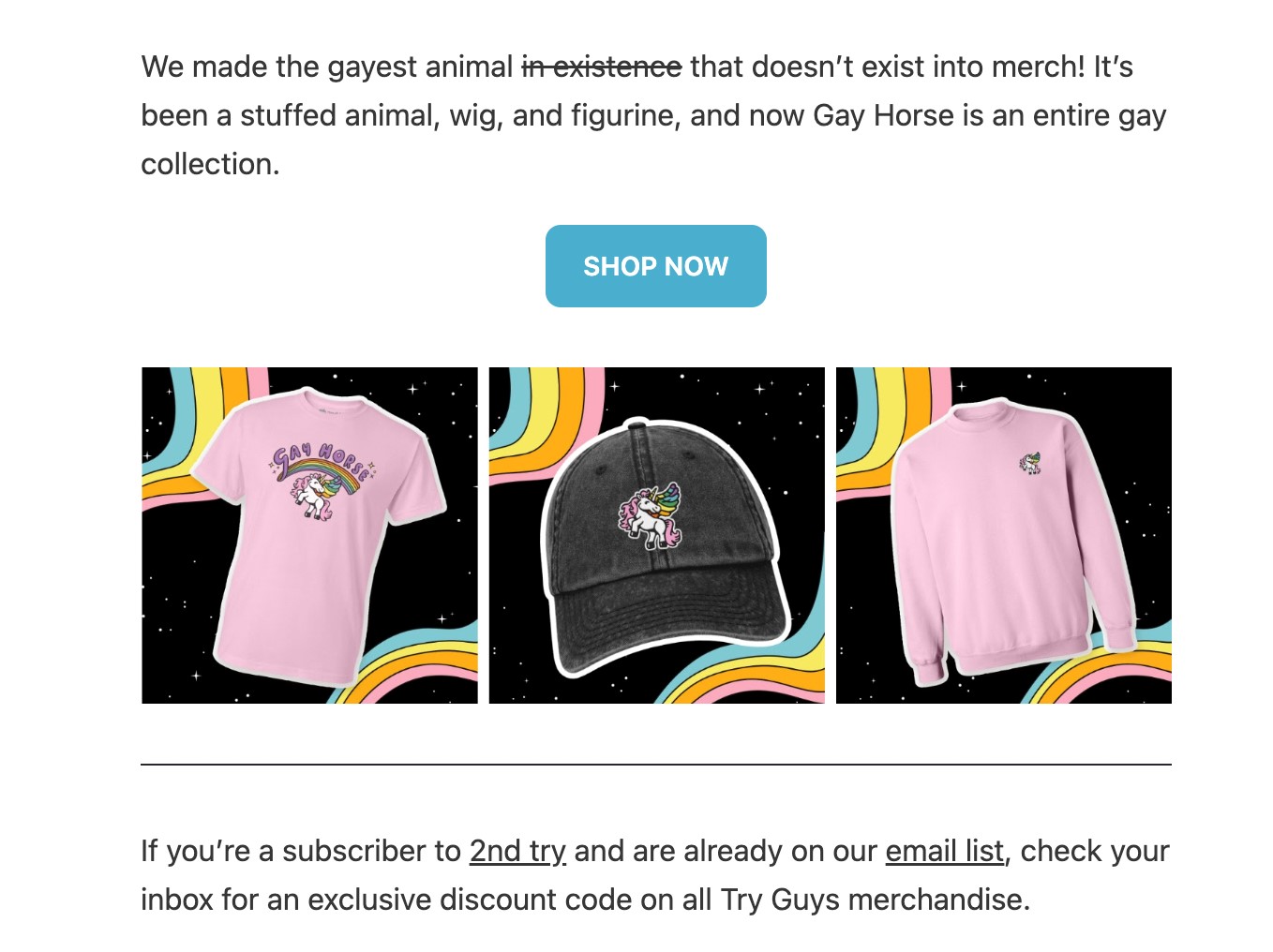 selling merch