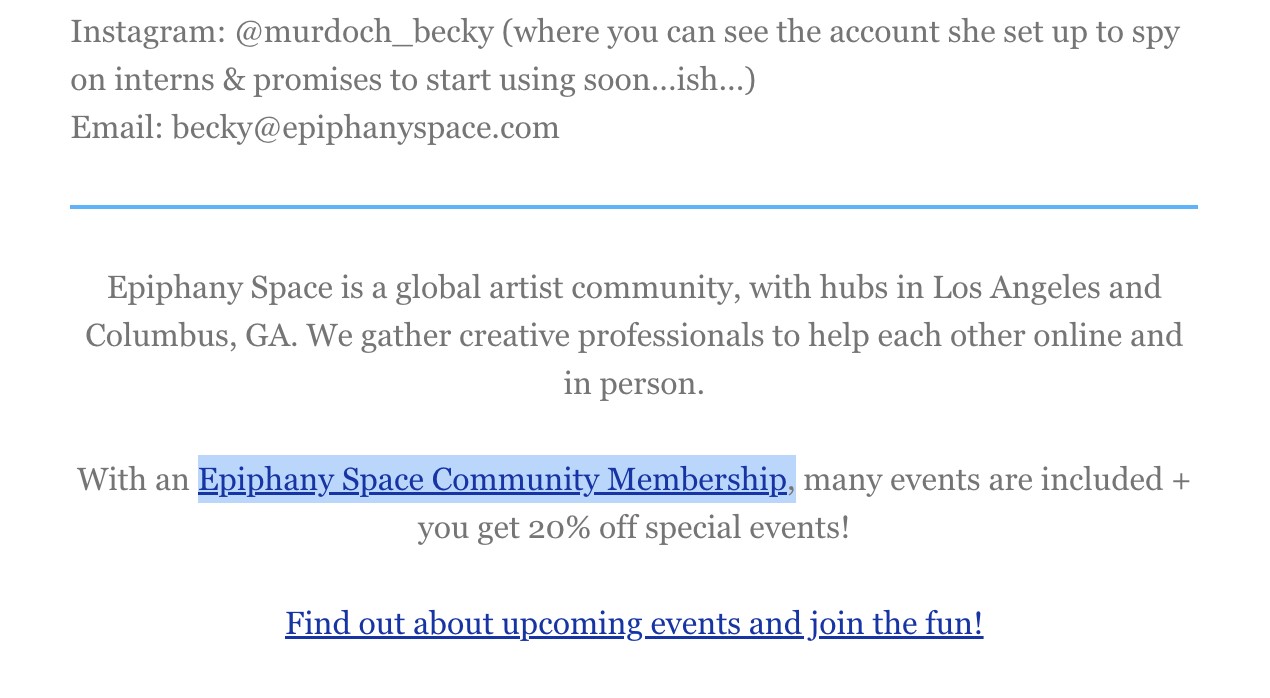 creating a community