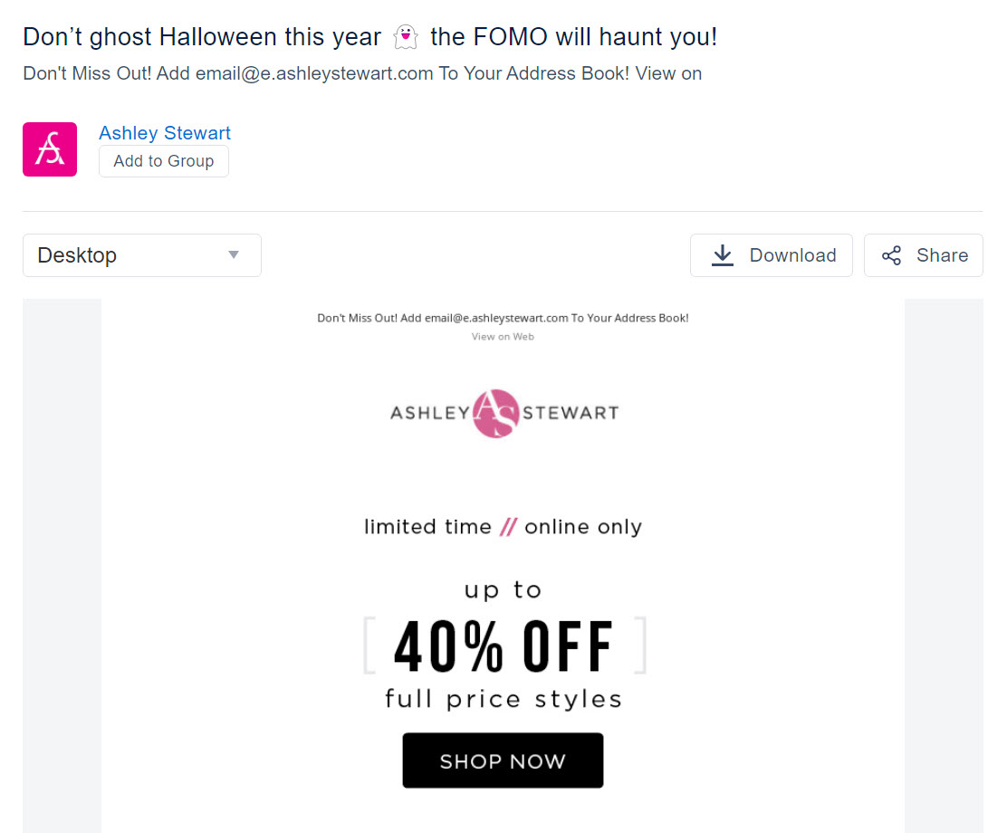 ashley steward email