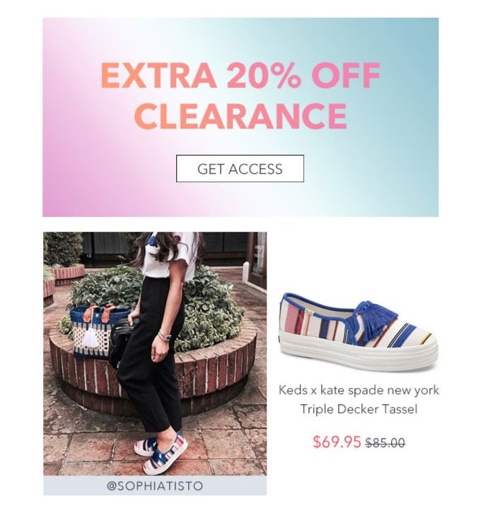 clearance sale