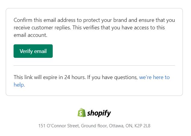 email verification