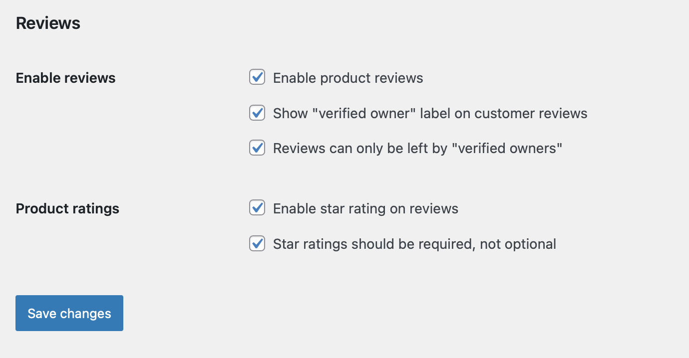 enabling Woo product reviews