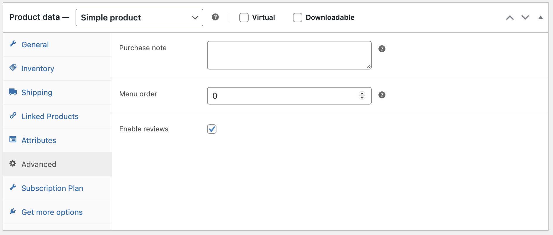enabling or disabling reviews on certain products