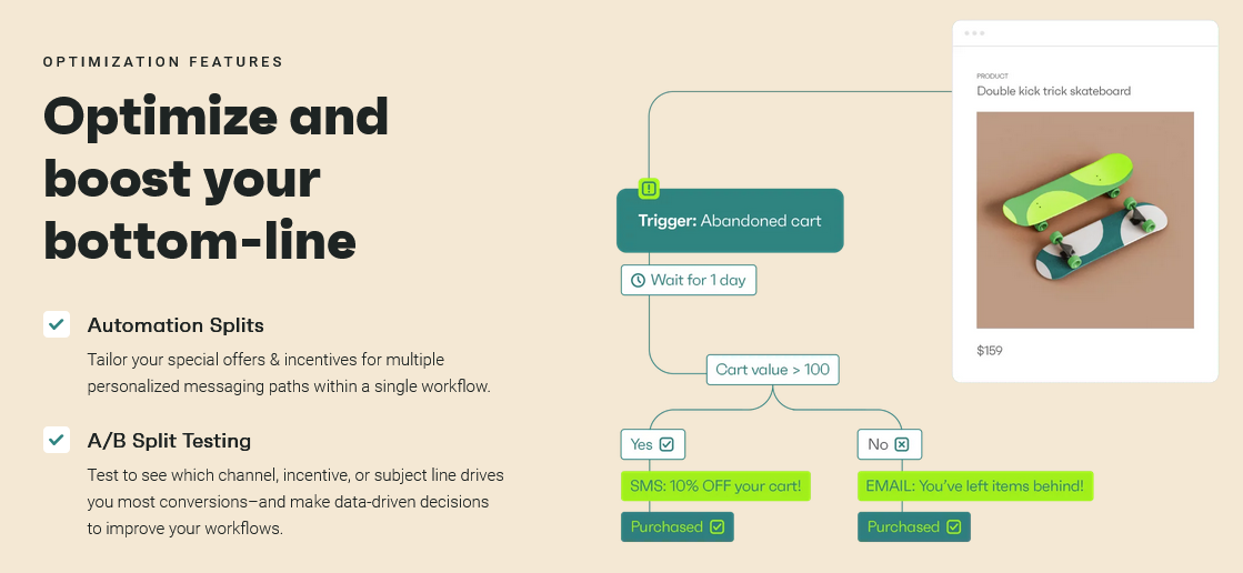 Omnisend optimization features