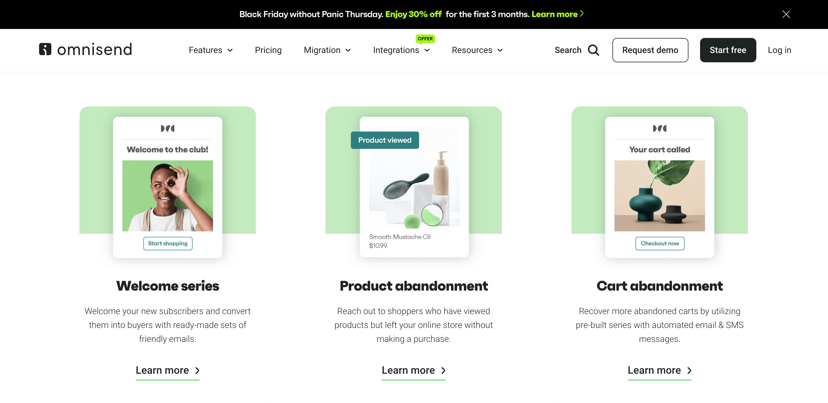 Omnisend automations