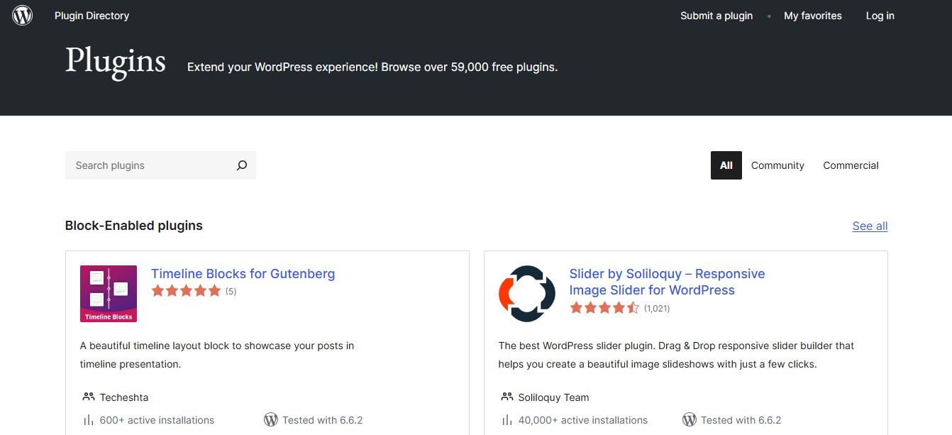 Plugin directory