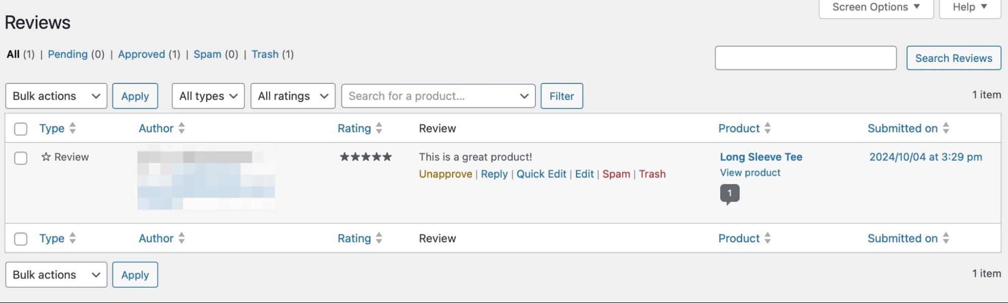 review moderation