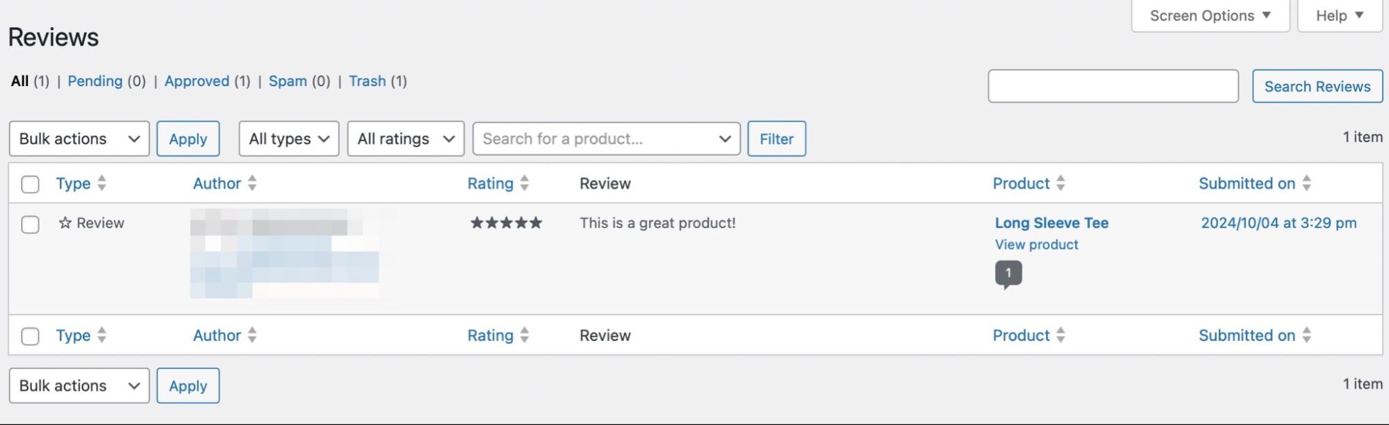 managing WooCommerce product reviews