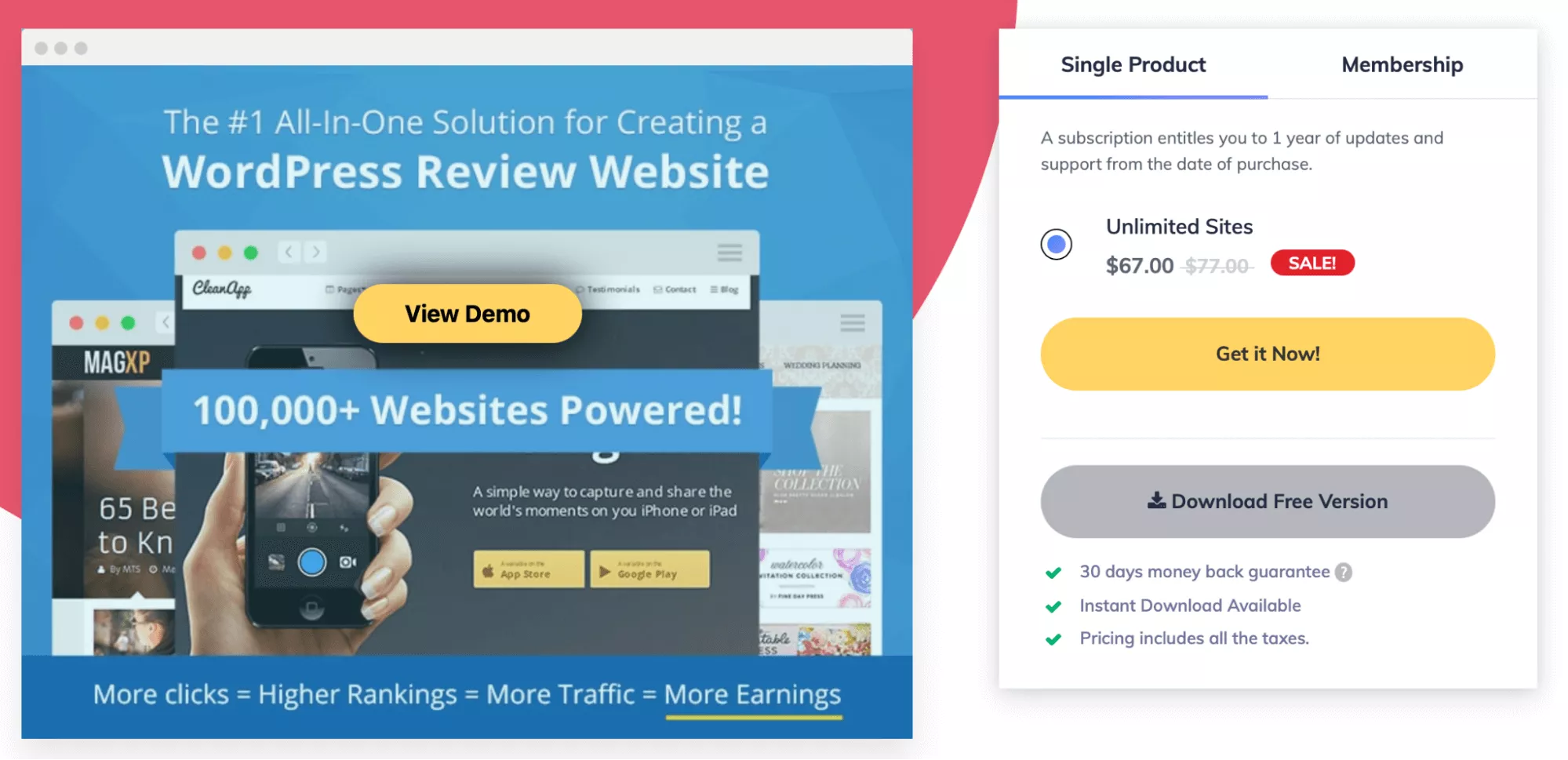 WP product review