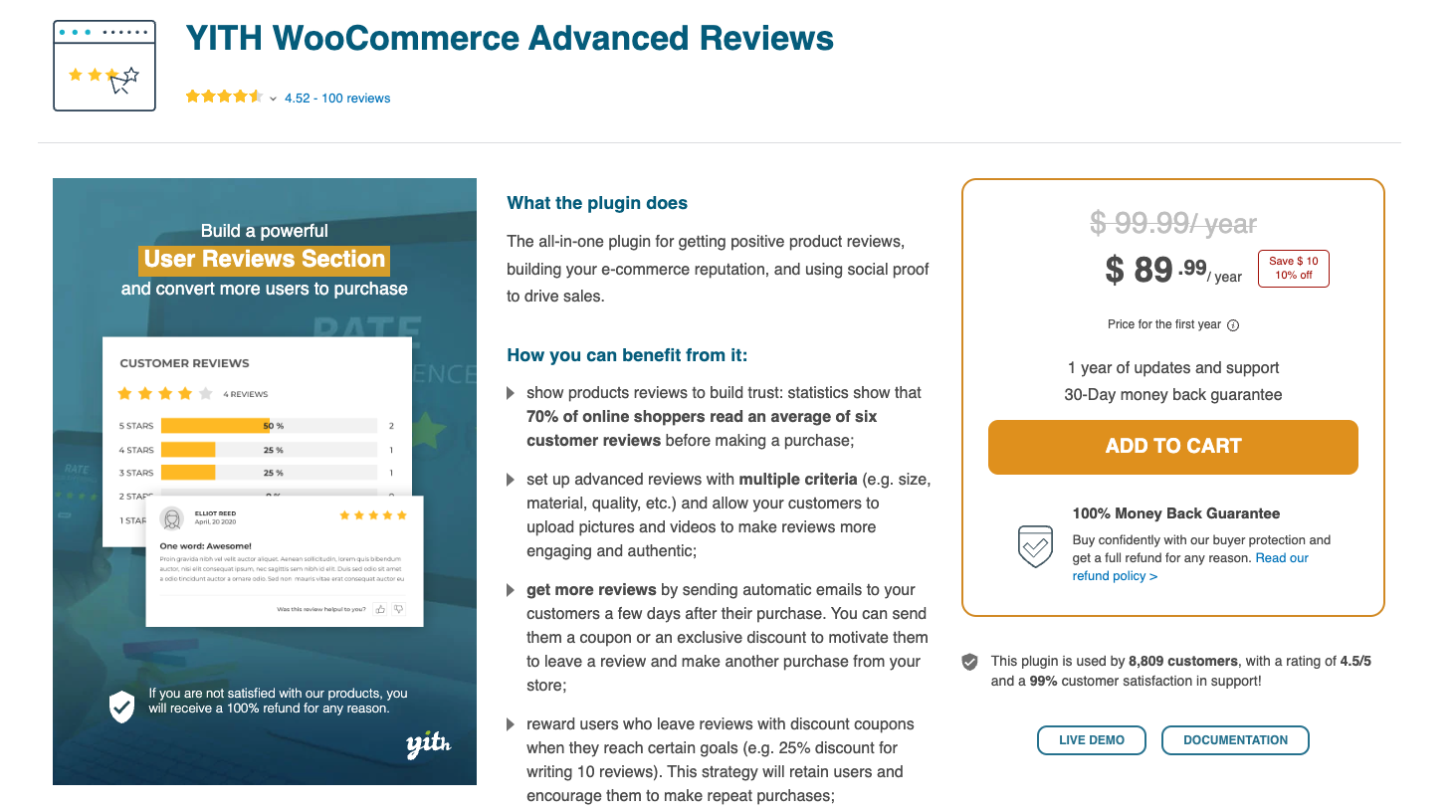 YITH woocommerce advanced reviews