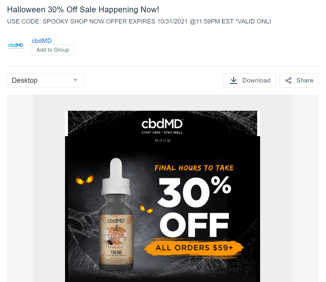 cbdMD email
