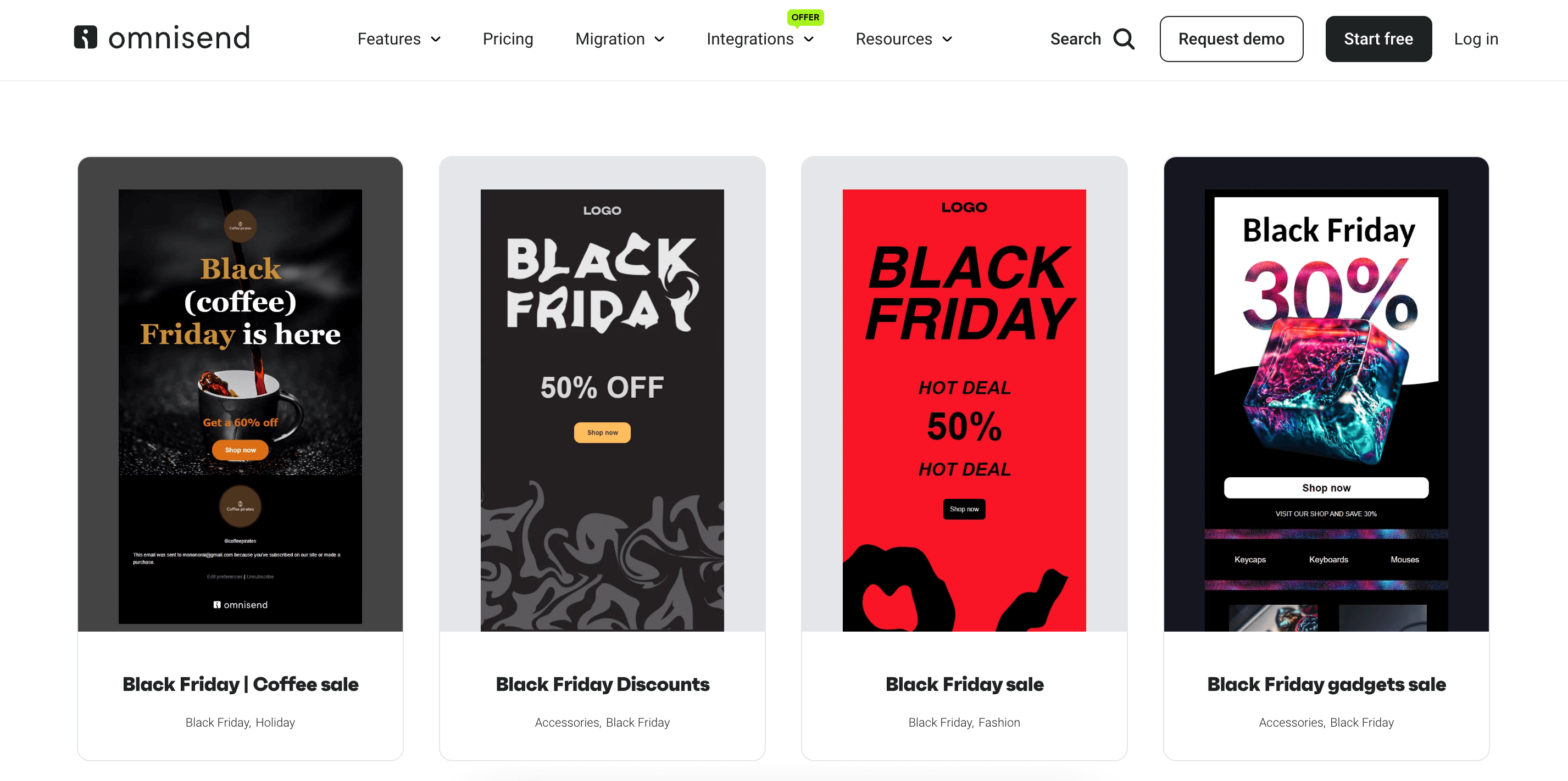 Omnisend email templates
