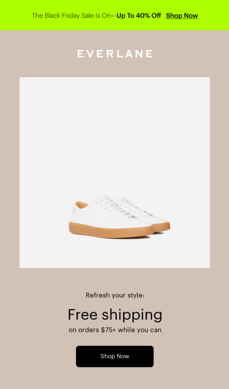 everlane free shipping