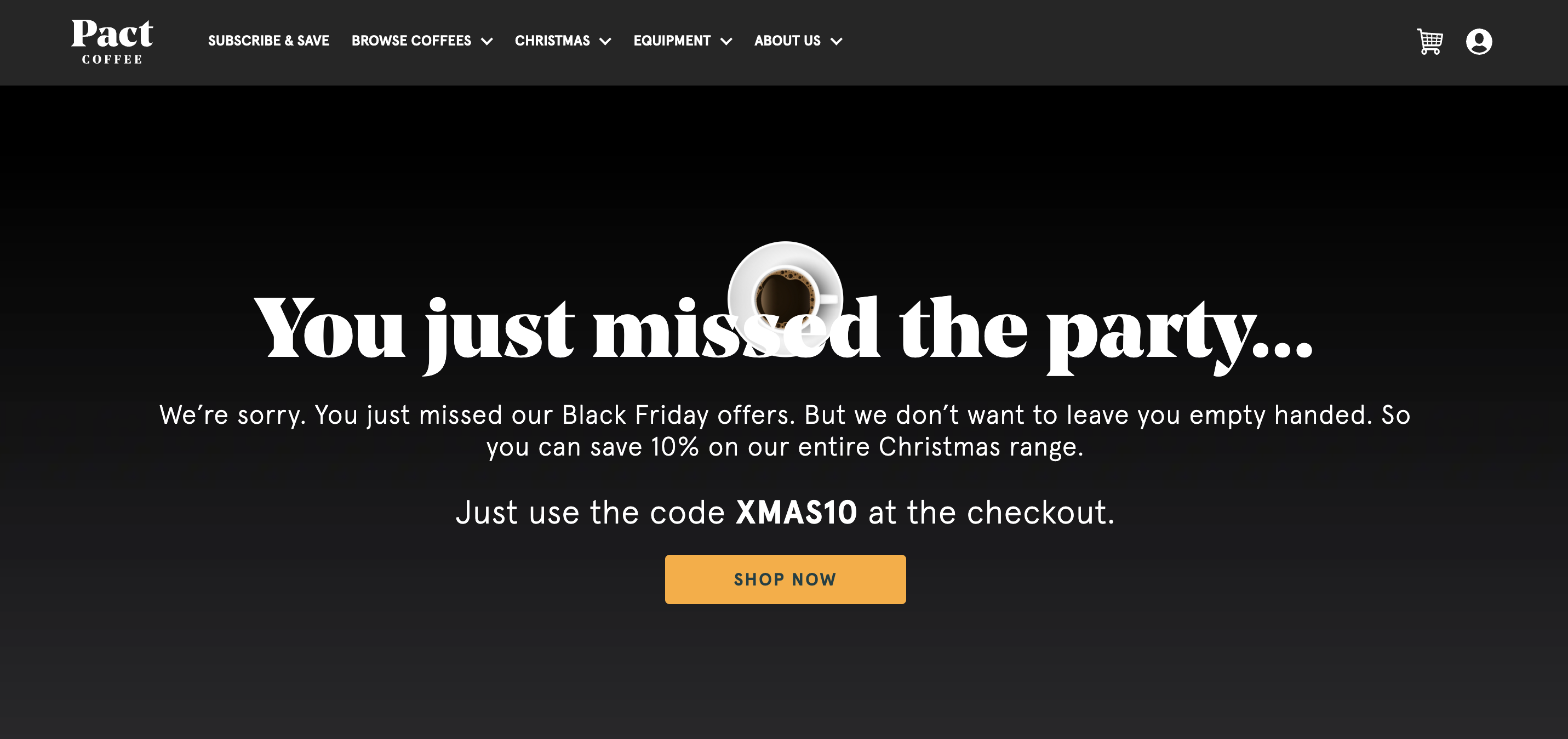 black friday missed sale page