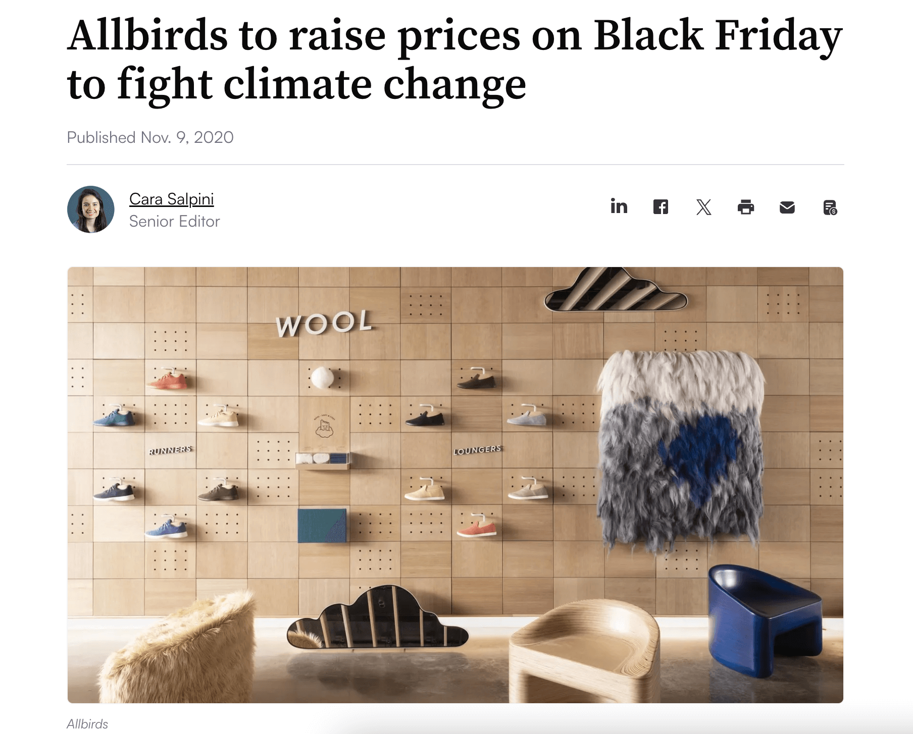 allbirds purpose driven tactic