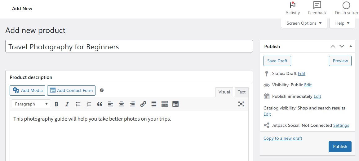 adding a digital product to woocommerce