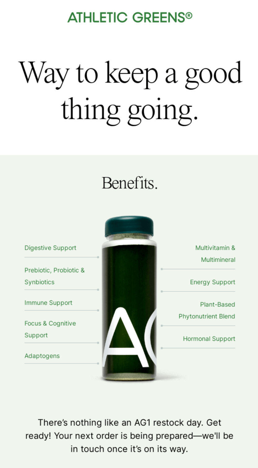 athletic greens