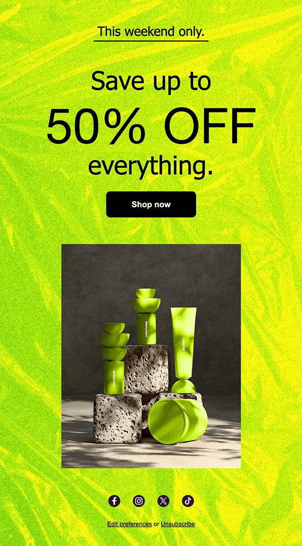 black friday email template